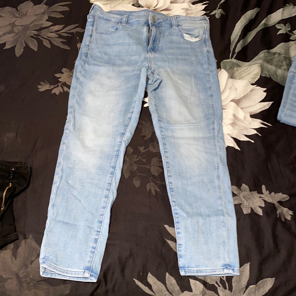 American eagle next level stretch jegging . Size 14S ( short ) light wash. NWOT